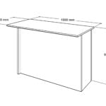 1500MM Granite Peninsula Table Module - Image 3