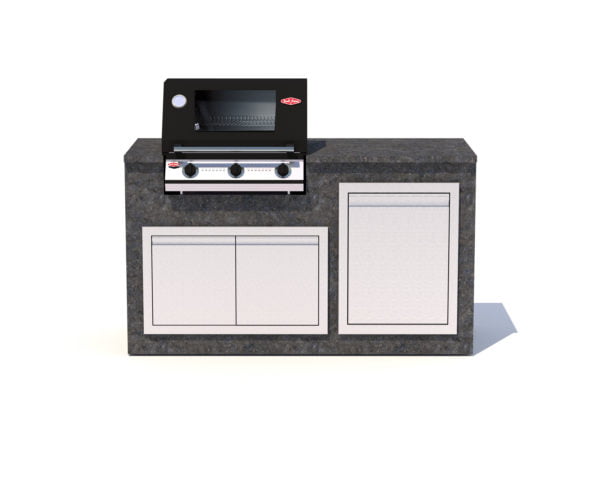 1600MM Granite 2 Cupboard BBQ Module