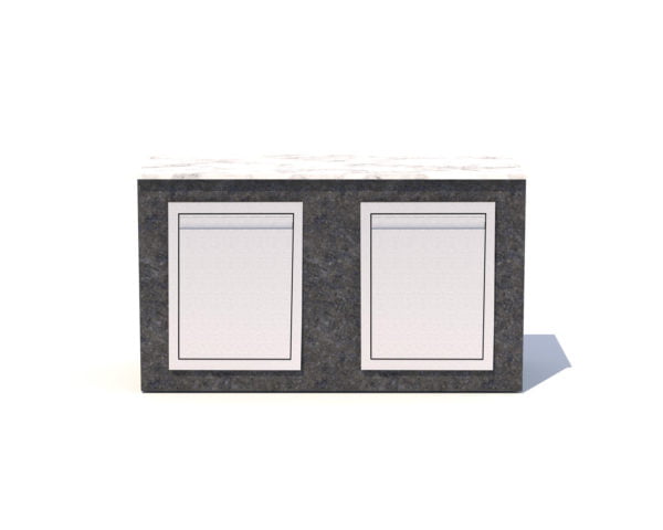 1600MM Granite 2 Cupboard Storage Module